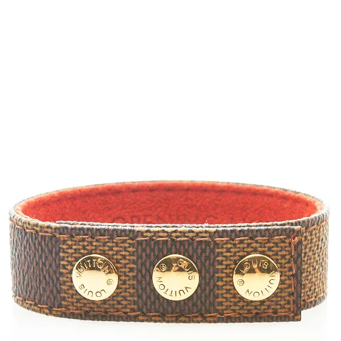 Brown Leather Louis Vuitton Bracelet