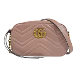 Pink Leather Gucci Marmont