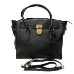 Black Leather Michael Kors Handbag