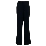 Black Polyester Theory Pants