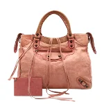 Pink Leather Balenciaga City