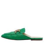 Green Leather Tod's Mule