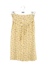 Yellow Fabric Rouje Skirt