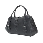 Black Leather Loewe Shoulder Bag