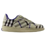 White Plastic Burberry Sneakers