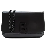 Black Leather Balenciaga Crossbody Bag