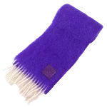 Purple Wool Loewe Scarf