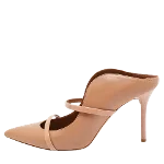 Beige Leather Malone Souliers Mules