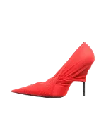 Red Leather Balenciaga Heels