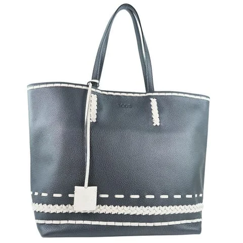 Black Leather Tod's Handbag