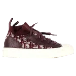 Burgundy Leather Dior Sneakers