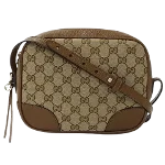 Brown Canvas Gucci Crossbody Bag