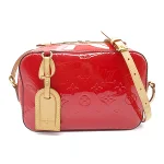 Red Leather Louis Vuitton Crossbody Bag