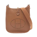 Brown Leather Hermès Evelyne