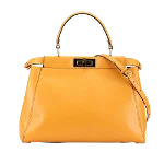 Yellow Leather Fendi Peekaboo