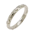 Silver Metal Chanel Ring