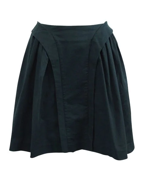Navy Cotton Alexander McQueen Skirt