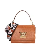 Brown Leather Louis Vuitton Twist