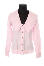 Pink Cotton Ganni Shirt