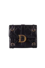 Black Leather Dior Wallet