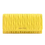 Yellow Leather Miu Miu Wallet