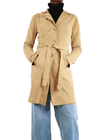 Beige Suede Rouje Coat