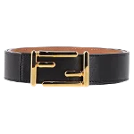 Black Leather Fendi Belt