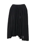 Black Cotton Yohji Yamamoto Skirt