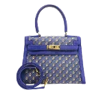 Blue Silk Hermès Kelly