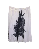 White Polyester N°21 Skirt