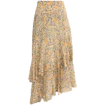 Yellow Silk Veronica Beard Skirt