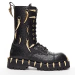 Black Leather Roberto Cavalli Boots