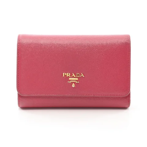 Pink Leather Prada Wallet