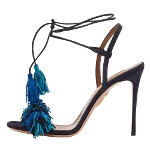 Blue Suede Aquazzura Sandals