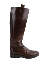 Brown Leather Ann Demeulemeester Boots