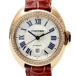 Pink Metal Cartier Watch