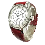 Red Leather Bvlgari Watch