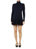 Navy Knit Miu Miu Dress