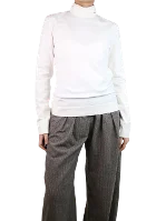 White Knit Calvin Klein Sweatshirt