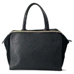 Black Leather Loewe Handbag