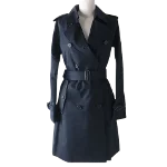 Navy Cotton Mackintosh Coat