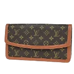 Brown Canvas Louis Vuitton Pochette Dame