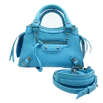 Blue Leather Balenciaga City