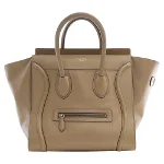 Brown Leather Celine Luggage