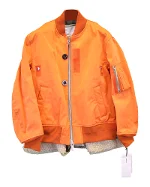 Orange Polyester SACAI Jacket