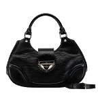 Black Leather Louis Vuitton Montaigne