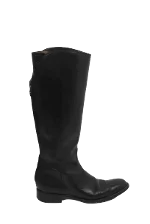 Black Leather Loro Piana Boot