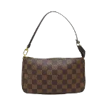 Brown Canvas Louis Vuitton Pochette Accessoires