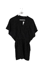 Black Viscose Maje Jumpsuit