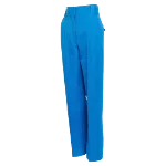 Blue Cotton Burberry Pants